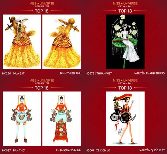 Top 18 trang phục dân tộc cho Hoàng Thùy tại Miss Universe