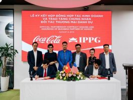 IPPG và Coca-Cola việt nam ký kết thỏa thuận hợp tác kinh doanh