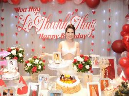 Sinh nhật ấm áp bên bạn bè của Hoa hậu Lê Thanh Thúy
