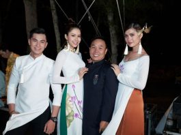 Dàn Hoa hậu, siêu mẫu lộng lẫy trong áo dài Việt Hùng