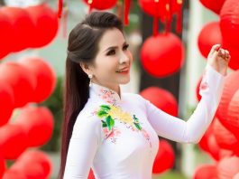 Hoa hậu Lê Thanh Thúy đẹp rạng rỡ trong bộ ảnh chào Xuân