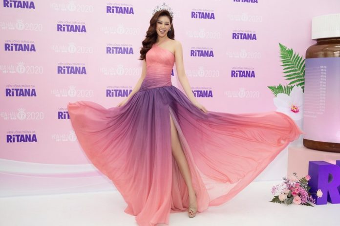 Hoa hậu Khánh Vân rạng rỡ xuất hiện với vương miện Brave Heart