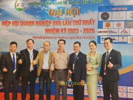 Đoàn Chủ tịch và Tổ thư ký của Đại hội  Hiệp hội Doanh nghiệp HVG giai đoạn 2023-2026