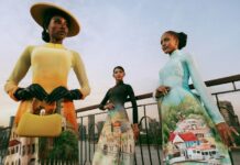 Dàn thí sinh Miss Cosmo 2025 trình diễn áo dài Việt Nam