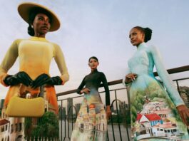 Dàn thí sinh Miss Cosmo 2025 trình diễn áo dài Việt Nam