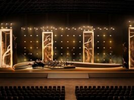 Sân khấu “Về đây bốn cánh chim trời” – khi không gian hoá thành bầu trời ký ức